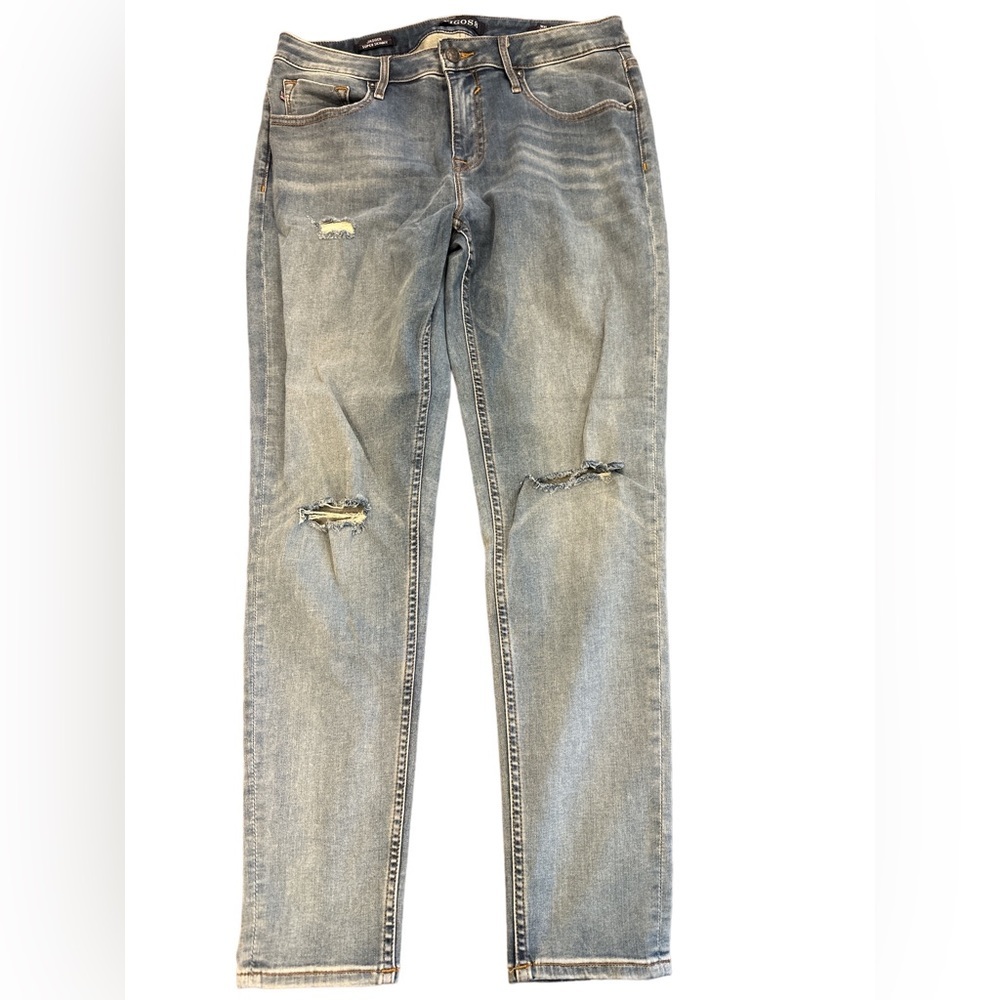 Vigoss Jagger Super Skinny Classic Fit Distressed Blue Jeans 31x28 Excellent